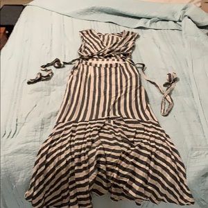 Free People wrap top maxi dress